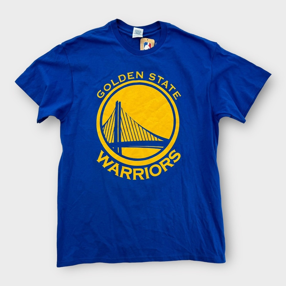 NBA Golden State‎ Warriors Shirt Mens Large Blue Delta Pro Weight Y2K NWT